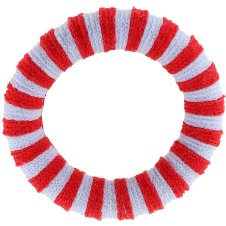 Bow's by Stær Ea Hair Elastic - Red/Light Blue Striped 6-pack