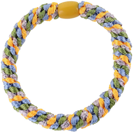 Bow's by Stær Braided Hair Elastic - Multi Blue/Orange/Green/Purple Glitter 6-pack