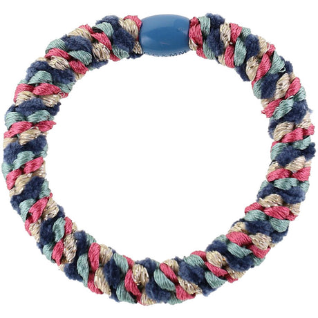 Bow's by Stær Braided Hair Elastic - Multi Petroleum/Pink/Sand Glitter 6-pack
