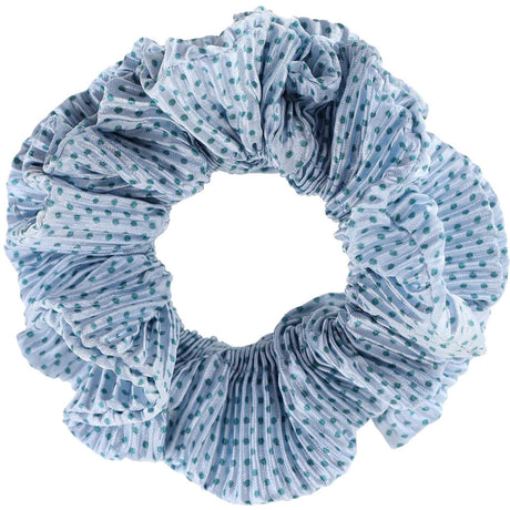 Bow's by Stær Kaisa Scrunchie - Light Blue/Blue Dots
