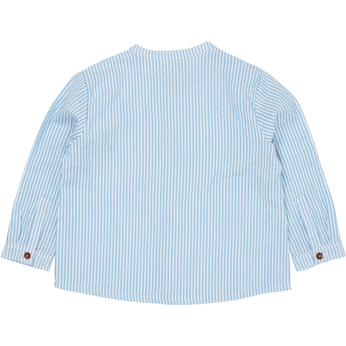 Copenhagen Colors Sky Blue W Cream Stripe Seersucker Shirt