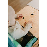 Duck Woodworks Natural High Chair Add-on For Kitchen Tower