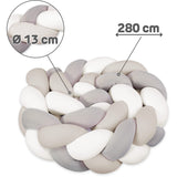 babybay® Ivory/Beige/Cream Nest Snake Jersey Braided 280 Cm
