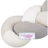 babybay® Ivory/Beige/Cream Nest Snake Jersey Braided 280 Cm