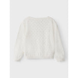 Lil'Atelier Coconut Milk Gliva Ivo Knit Cardigan