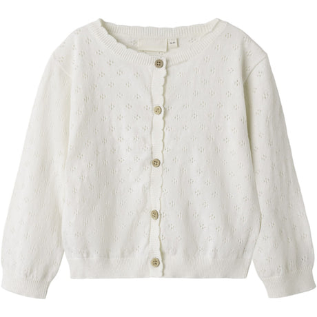 Lil'Atelier Coconut Milk Gliva Ivo Knit Cardigan