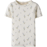 Lil'Atelier Coconut Milk Forget Me Not Gayo Sig Slim T-Shirt