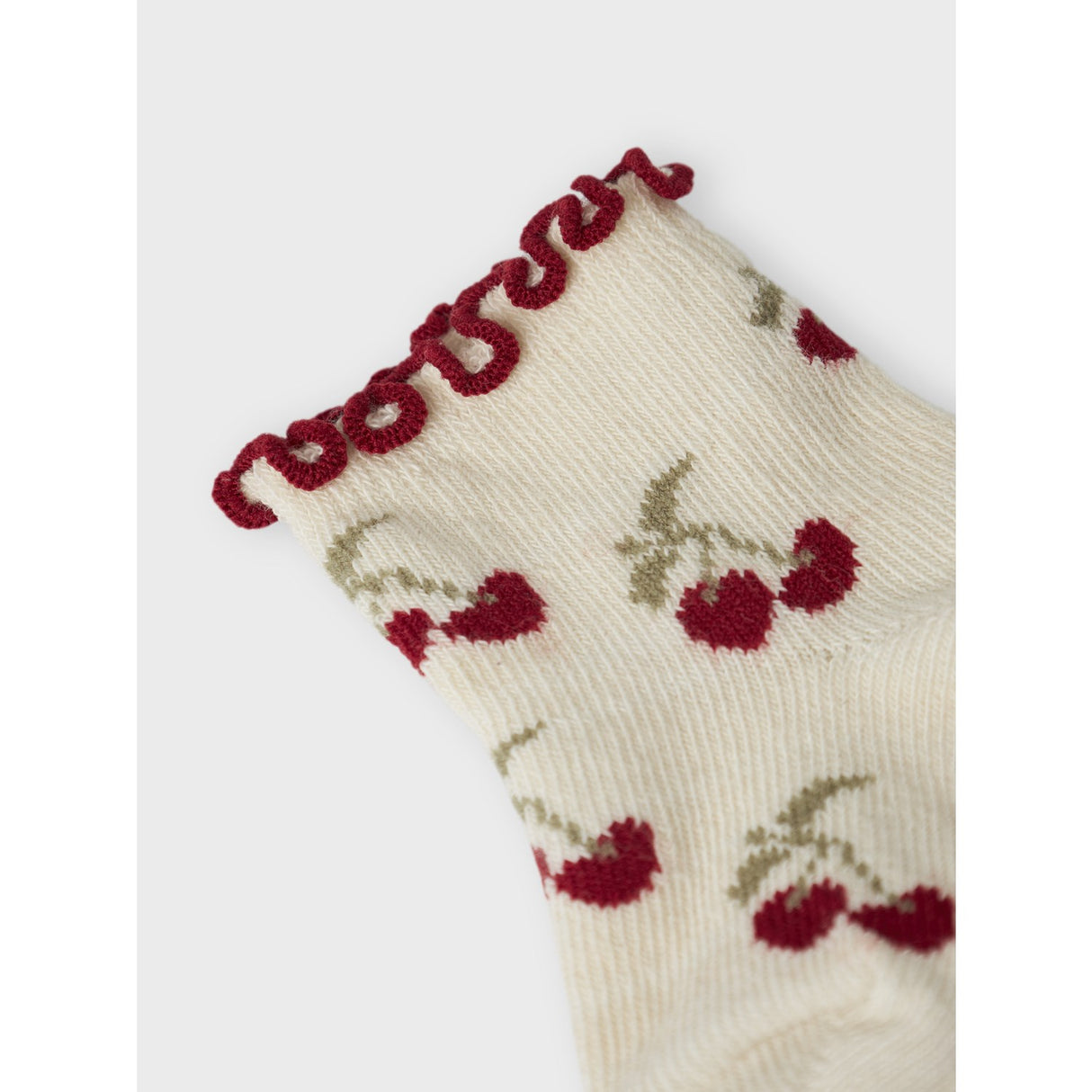 Lil'Atelier Turtledove Cherry Darlene Socks