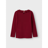 Lil'Atelier Red Dahlia Rachel Nim Slim Blouse