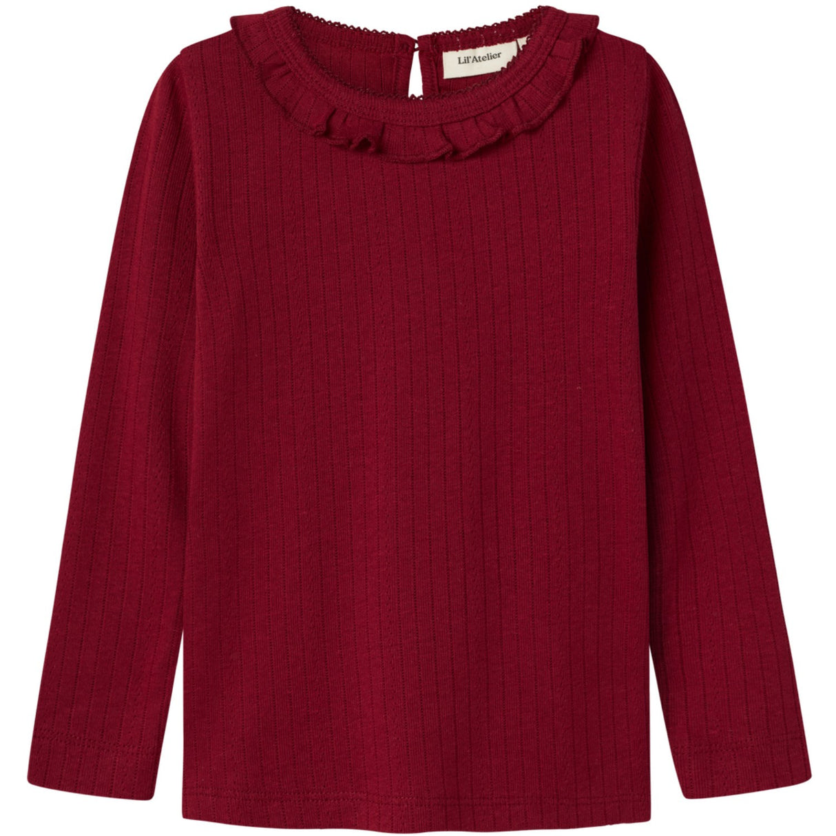 Lil'Atelier Red Dahlia Rachel Nim Slim Blouse