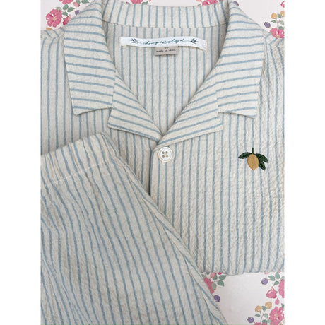 Konges Sløjd Cloud Stripe Celebration Elliot Ss Shirt GOTS