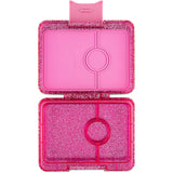 Yumbox Sparkle Pink Glitter / Clear Pink Tray Snack Size Small Bento Lunch Box