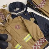 Mikk-Line Blue Nights Police Suspenders Rain Set