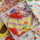 Bobo Choses Beige Flower Knitted Set