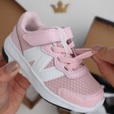 New Balance Rose Sugar New Balance FreshFoam 578 Kids Bungee Lace With Top Strap