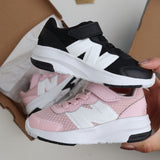 New Balance Rose Sugar New Balance FreshFoam 578 Kids Bungee Lace With Top Strap