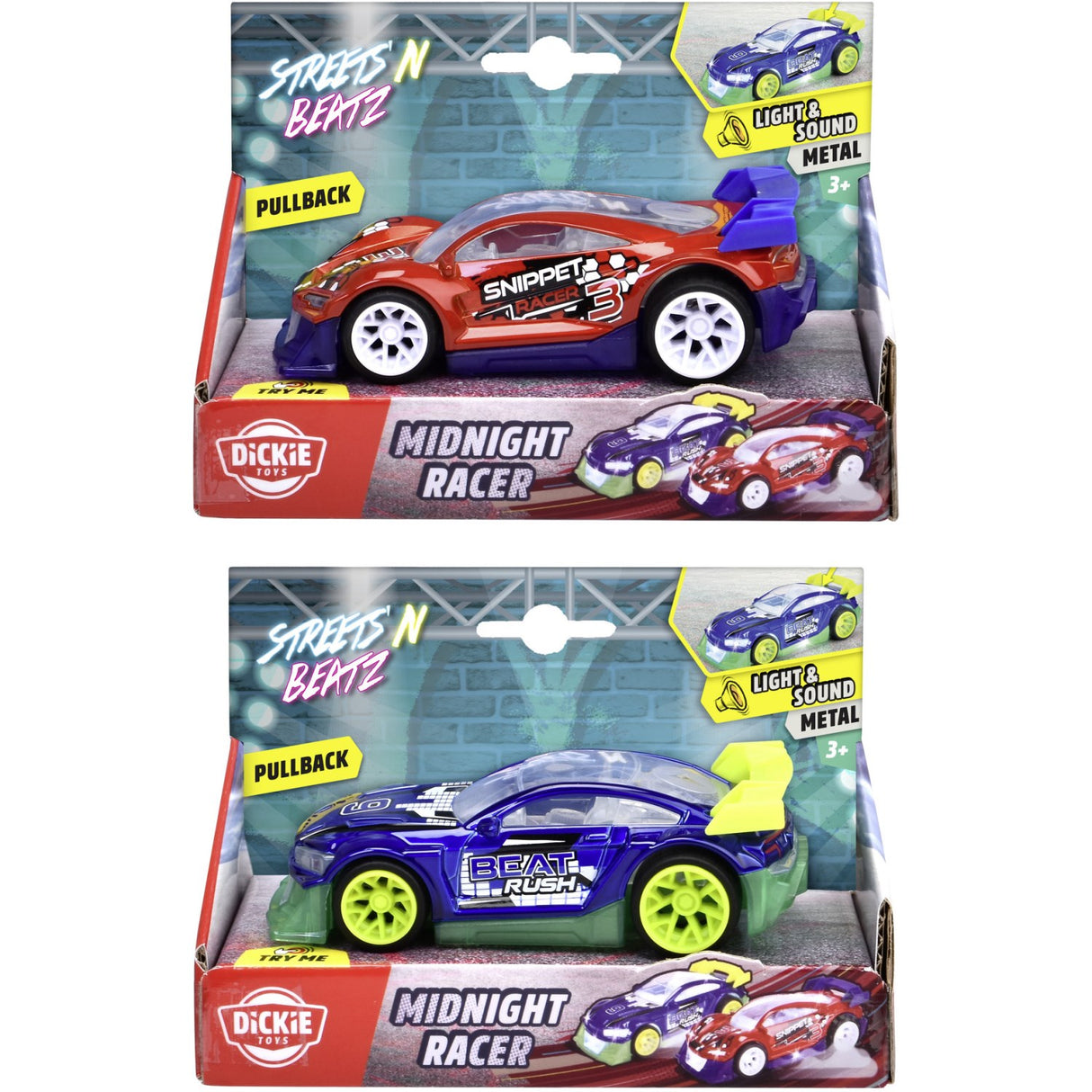 Dickie Toys Midnight Racerbil Assorteret