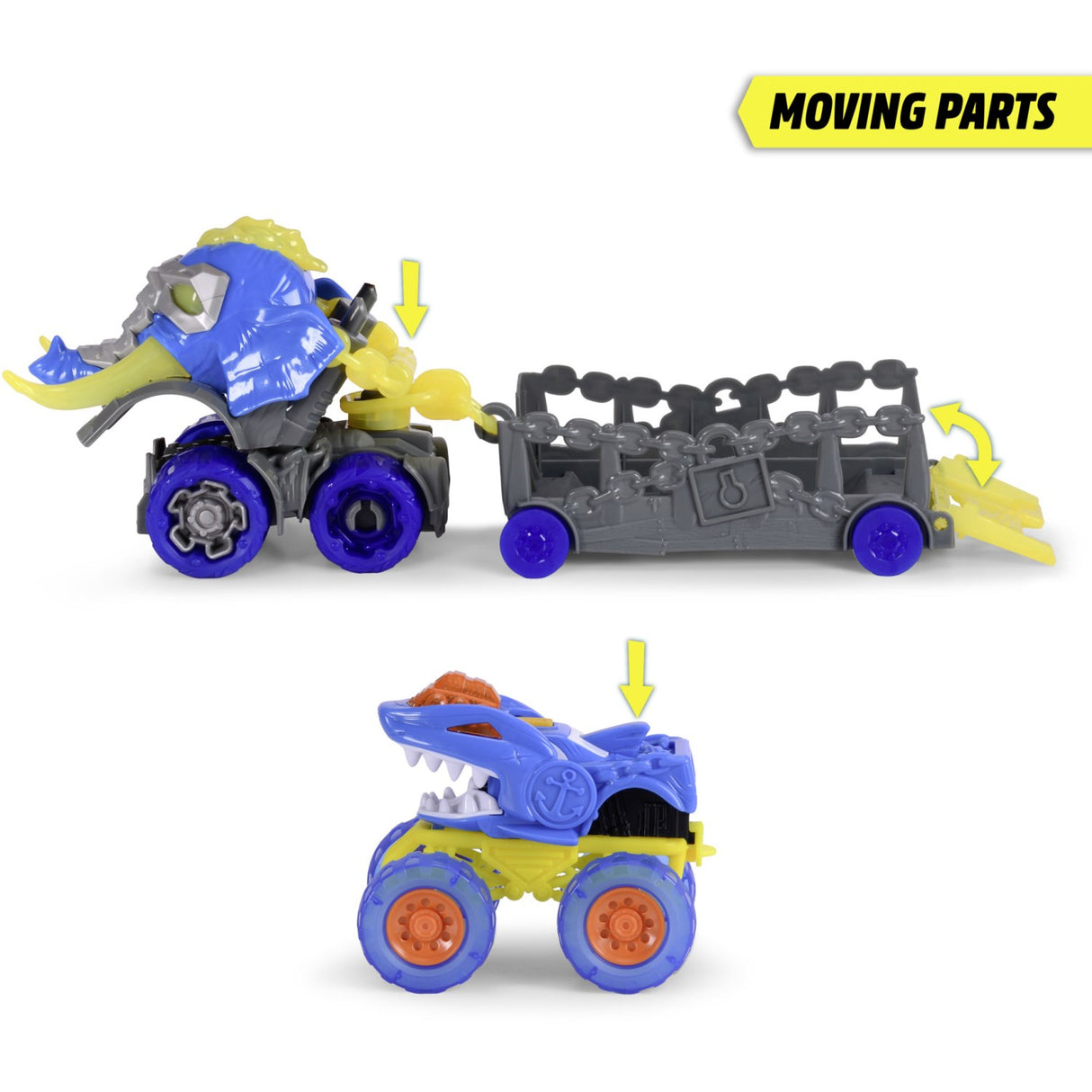 Dickie Toys Monster Ranger Haj Car Med Anhænger