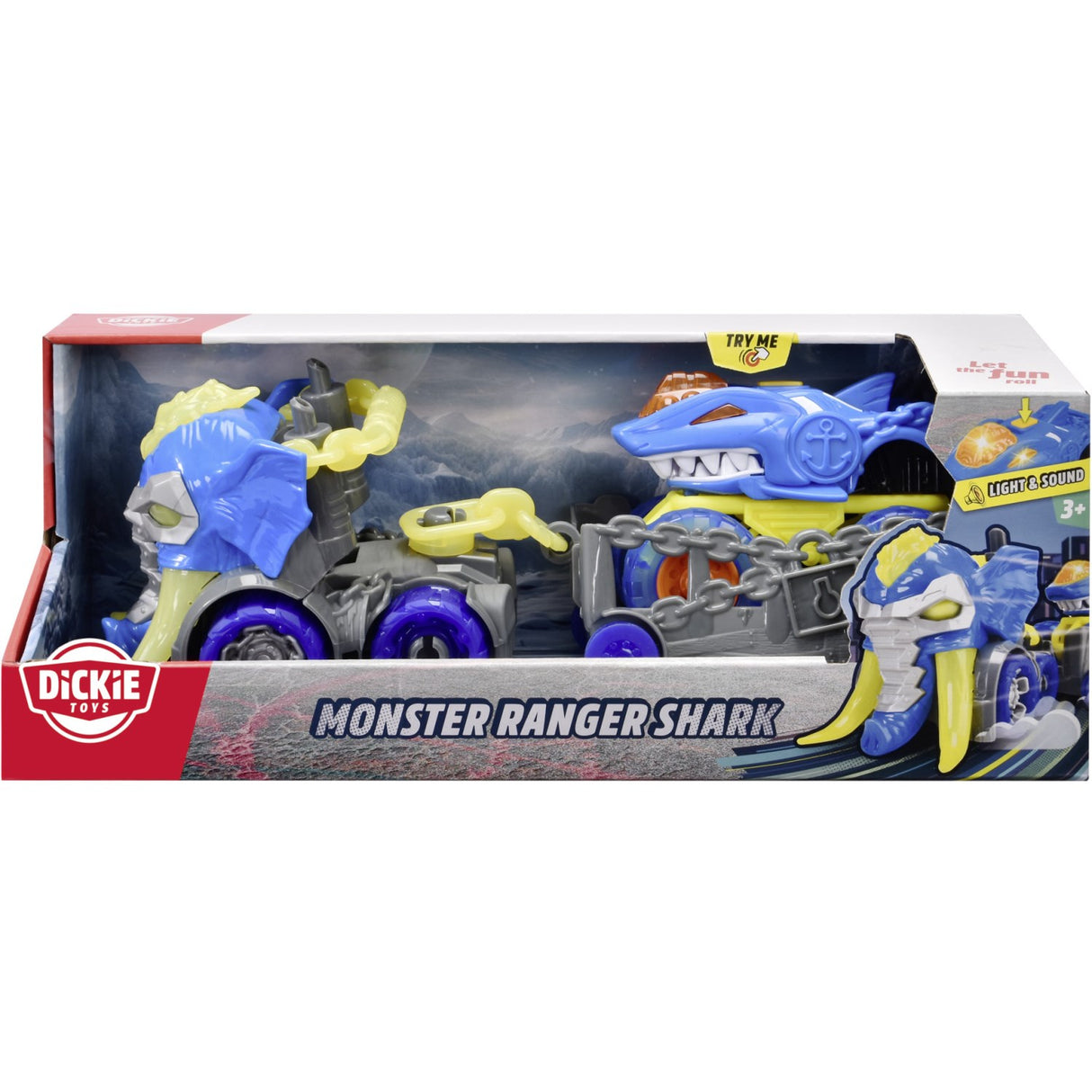 Dickie Toys Monster Ranger Haj Car Med Anhænger