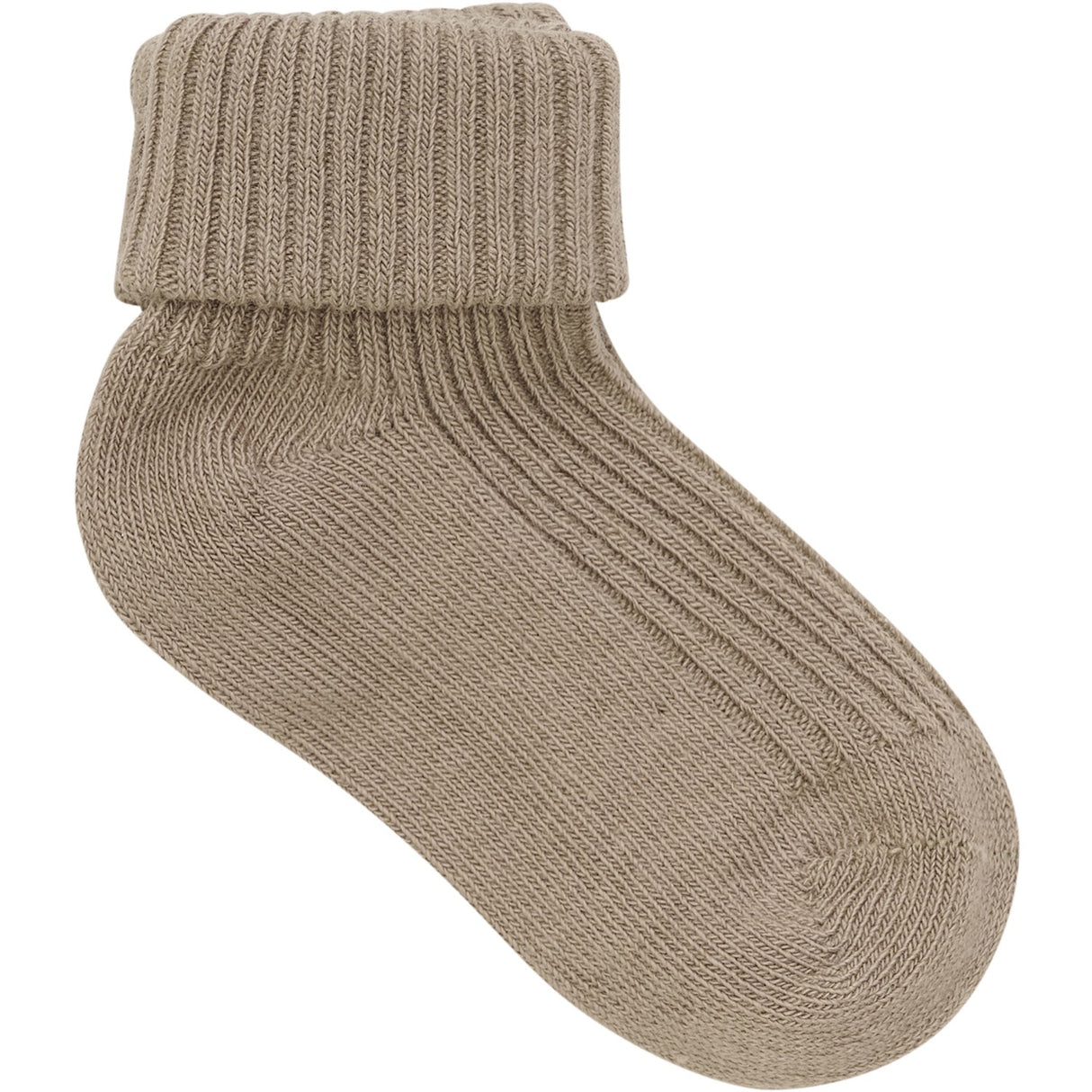Minymo Light Taupe Baby Sock Rib 3-Pack