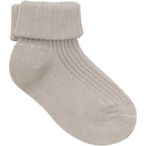 Minymo Light Taupe Baby Sock Rib 3-Pack