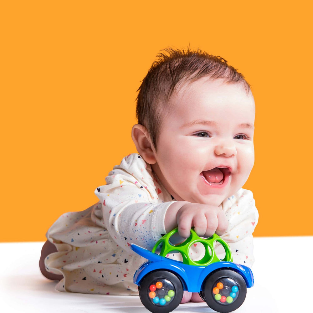 Baby Car Rattle Buy Bright Starts Blue Toy Car Rattle & Roll Buggie™ | Luksusbaby ...