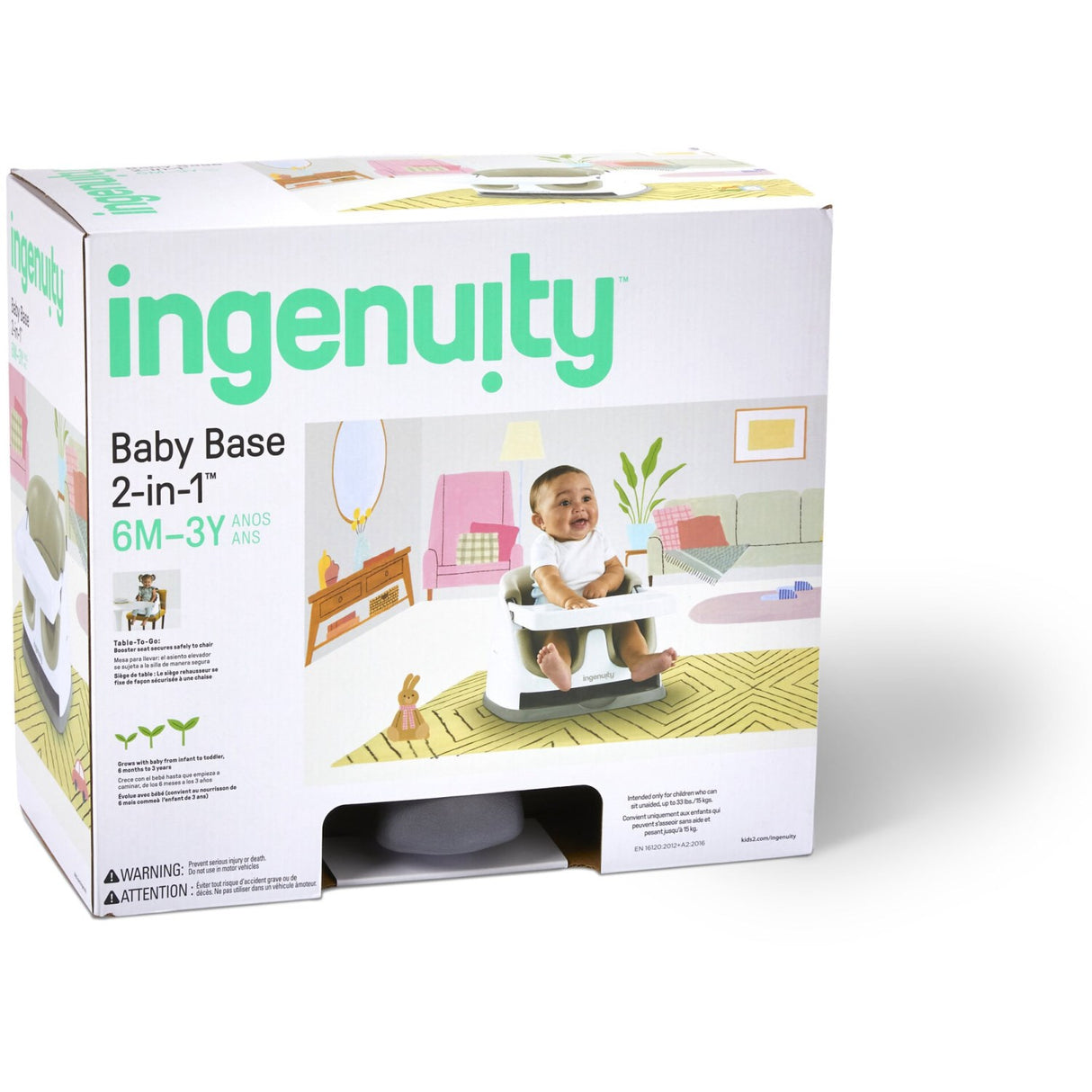 Ingenuity Baby Base 2-In-1 Seat