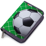 JEVA Football Pencil Case With Fyld Onezip 8869