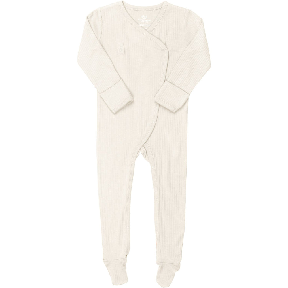 COPENHAGEN COLORS Cream Rib Jersey Full Body Crossover