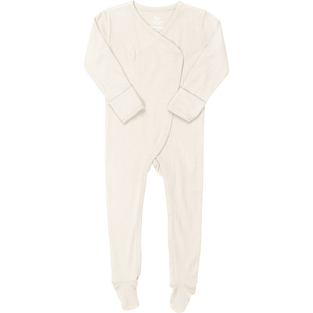 COPENHAGEN COLORS Cream Rib Jersey Full Body Crossover