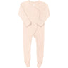 COPENHAGEN COLORS Soft Pink Rib Jersey Full Body Crossover