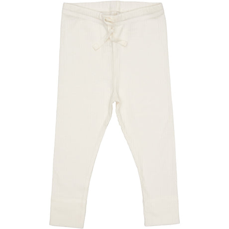 COPENHAGEN COLORS Cream Rib Jersey Leggings W. String