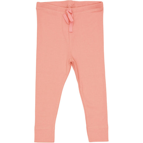 COPENHAGEN COLORS Coral Rib Jersey Leggings W. String