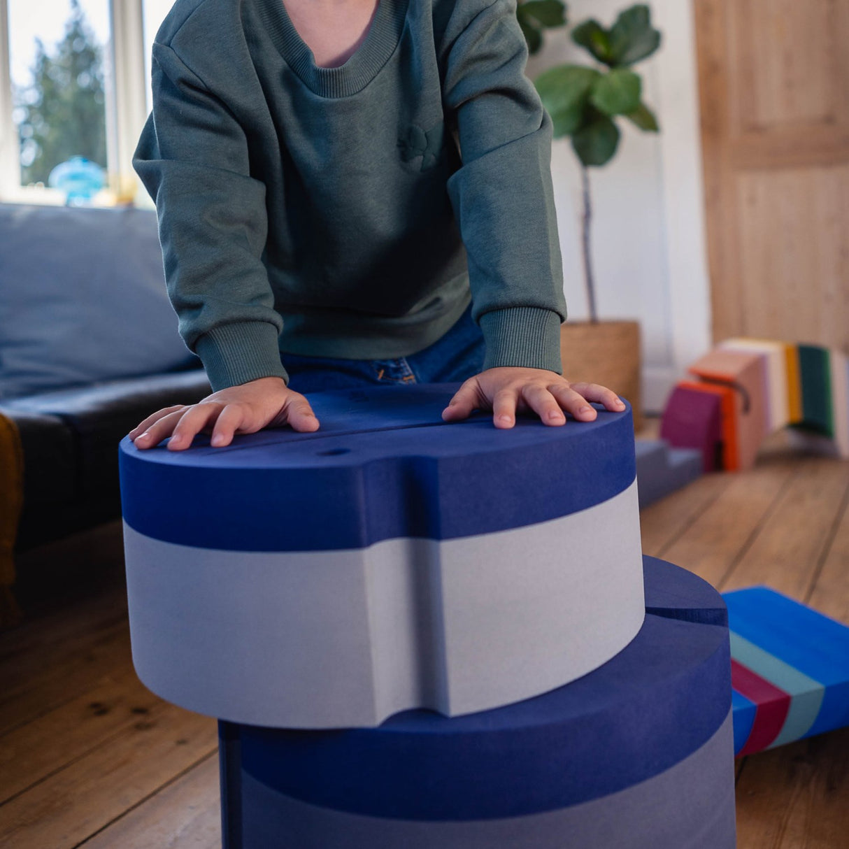 bObles Cloudy Blue Fish Small