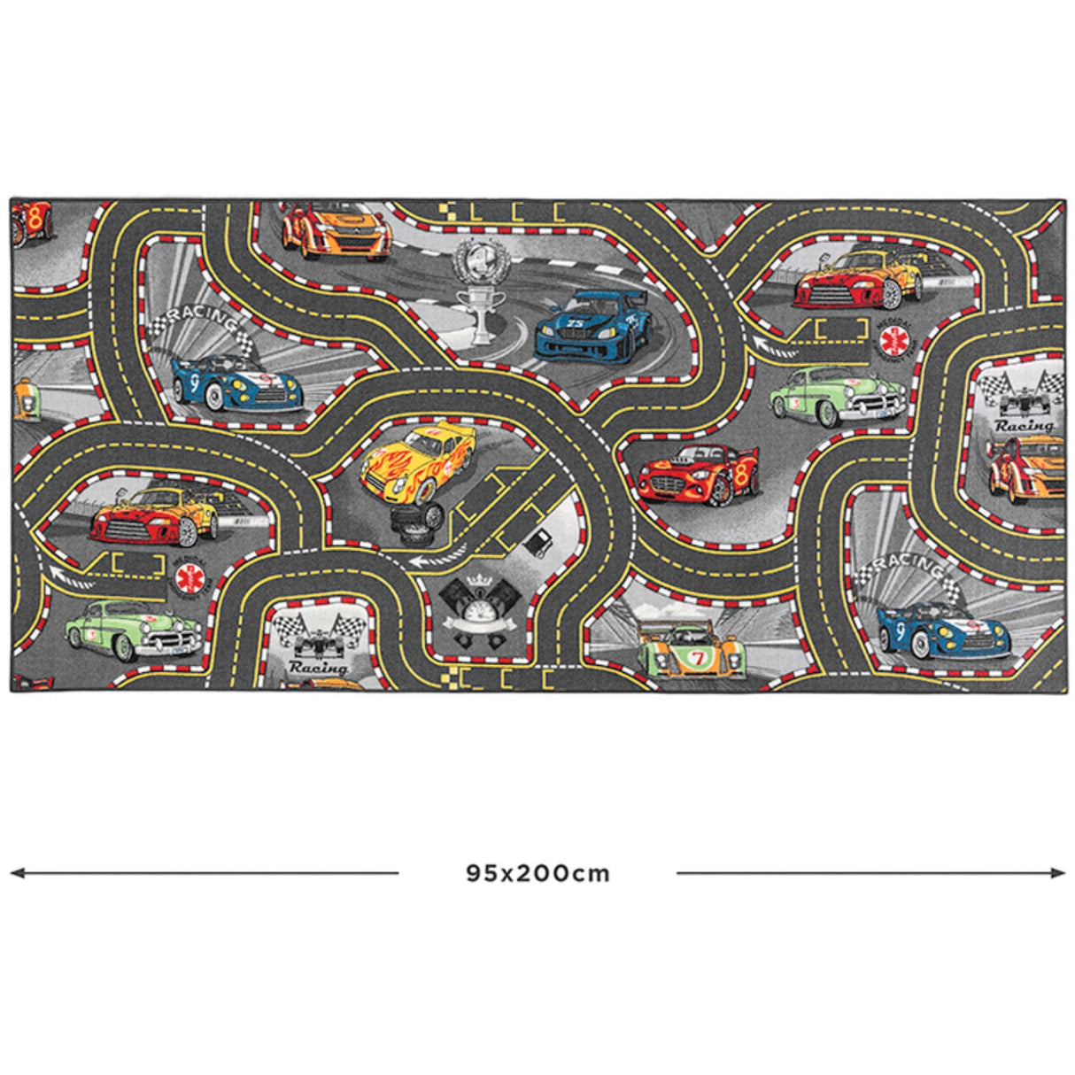 Rebel Roads Tales Of Speed Carpet - 95 X 200 Cm