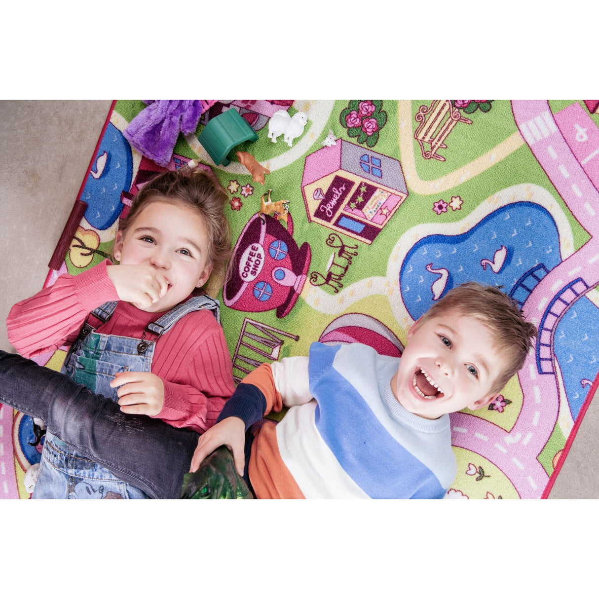 Rebel Roads Fairground Life Carpet - 140 X 200 Cm