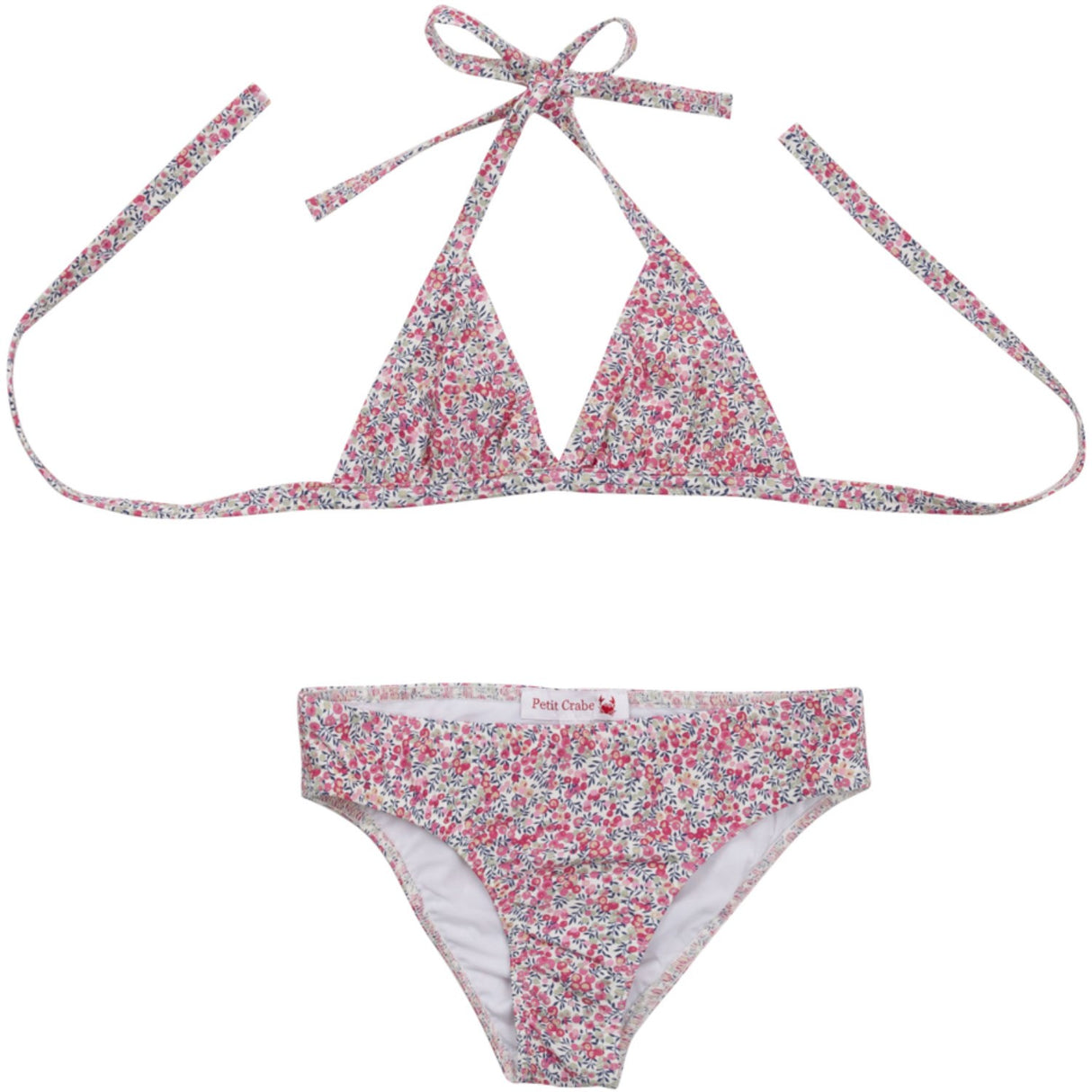 Petit Crabe Wiltshire Bud Elle Triangle Bikini - Made With Liberty© Fabric