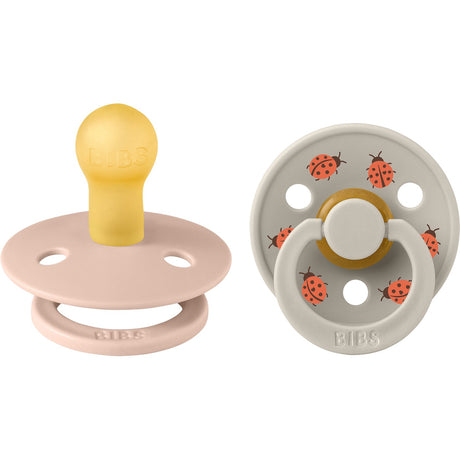 Bibs Blush Mix Pacifier Studio Colour Ladybug Latex 2-Pack