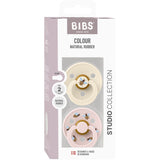 Bibs Ivory Mix Pacifier Studio Colour Bumblebee Latex 2-Pack