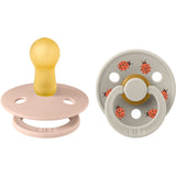 Bibs Blush Mix Pacifier Studio Colour Ladybug Latex 2-Pack