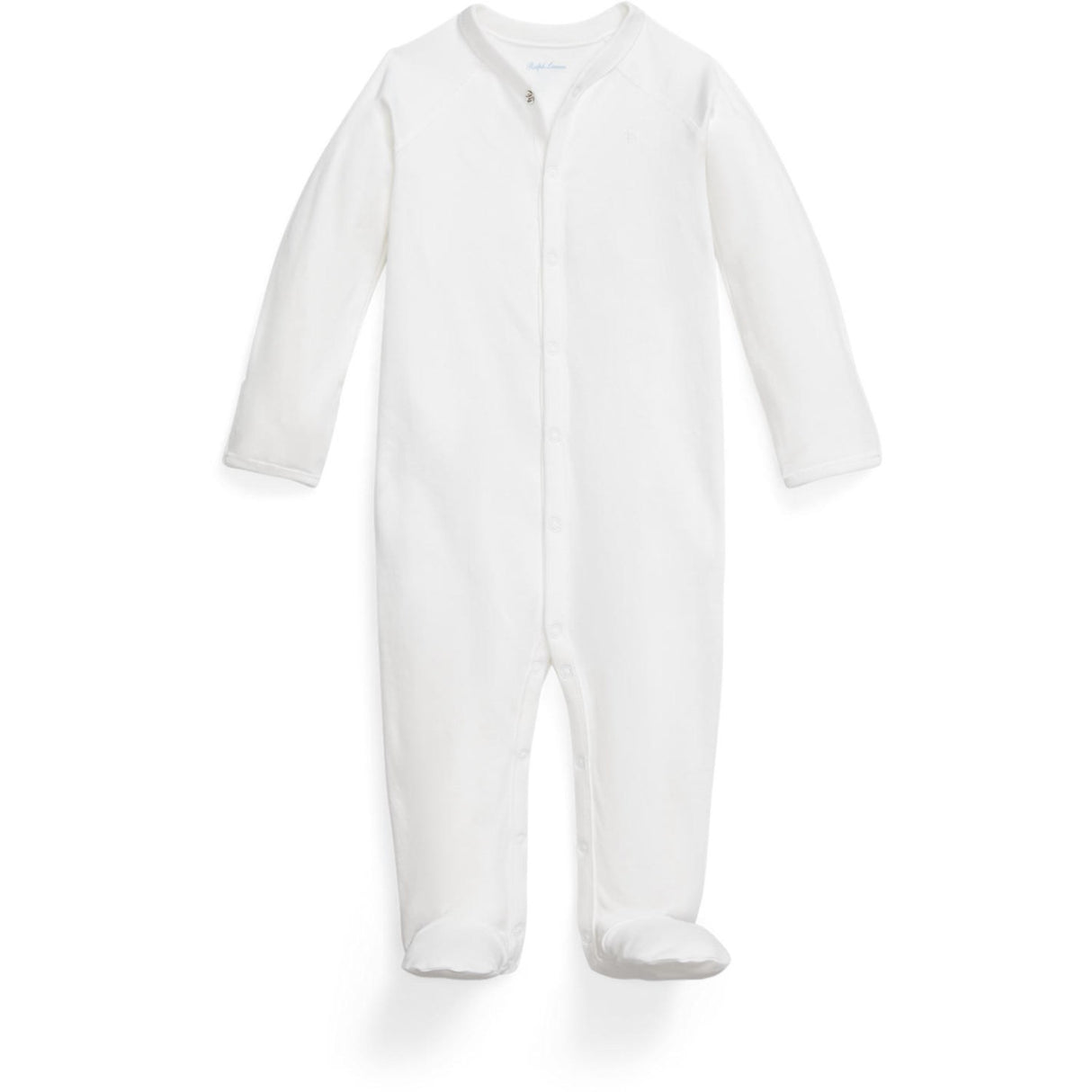 Ralph Lauren Baby White Solid Coverall