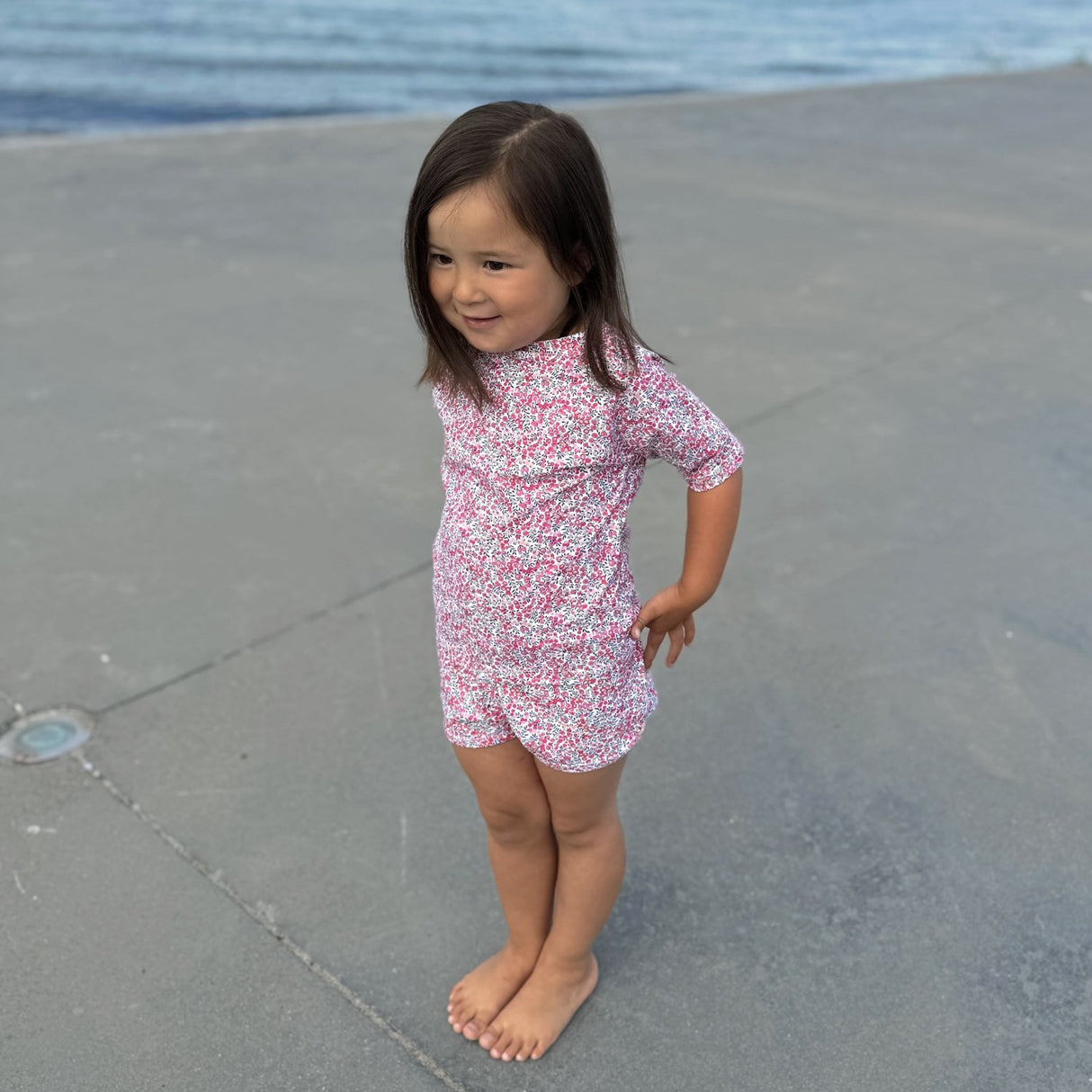 Petit Crabe Wiltshire Bud Luna Boatneck Uv-Shirt S/S - Made With Liberty© Fabric