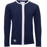 Petit Crabe Blue Basic Zipper Uv-Swim Shirt L/S