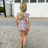 Petit Crabe Poppy & Daisy P Beaa Swimsuit S/S - Made With Liberty Fabrics