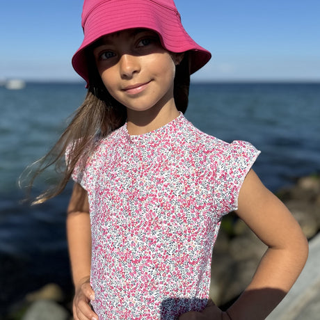 Petit Crabe Wiltshire Bud Beaa Swimsuit S/S - Made With Liberty Fabrics