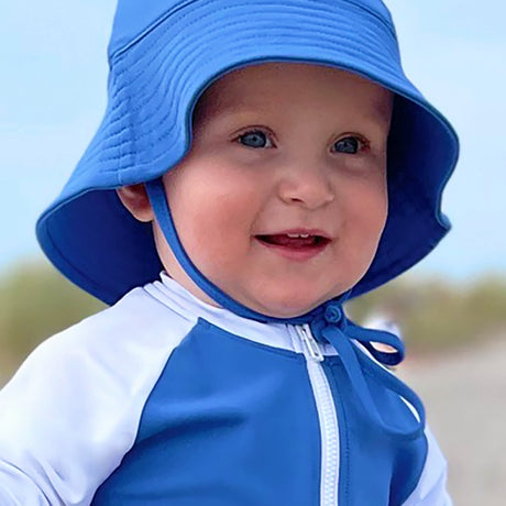 Petit Crabe Sapphire/White Multi Color Sunsuit S/S