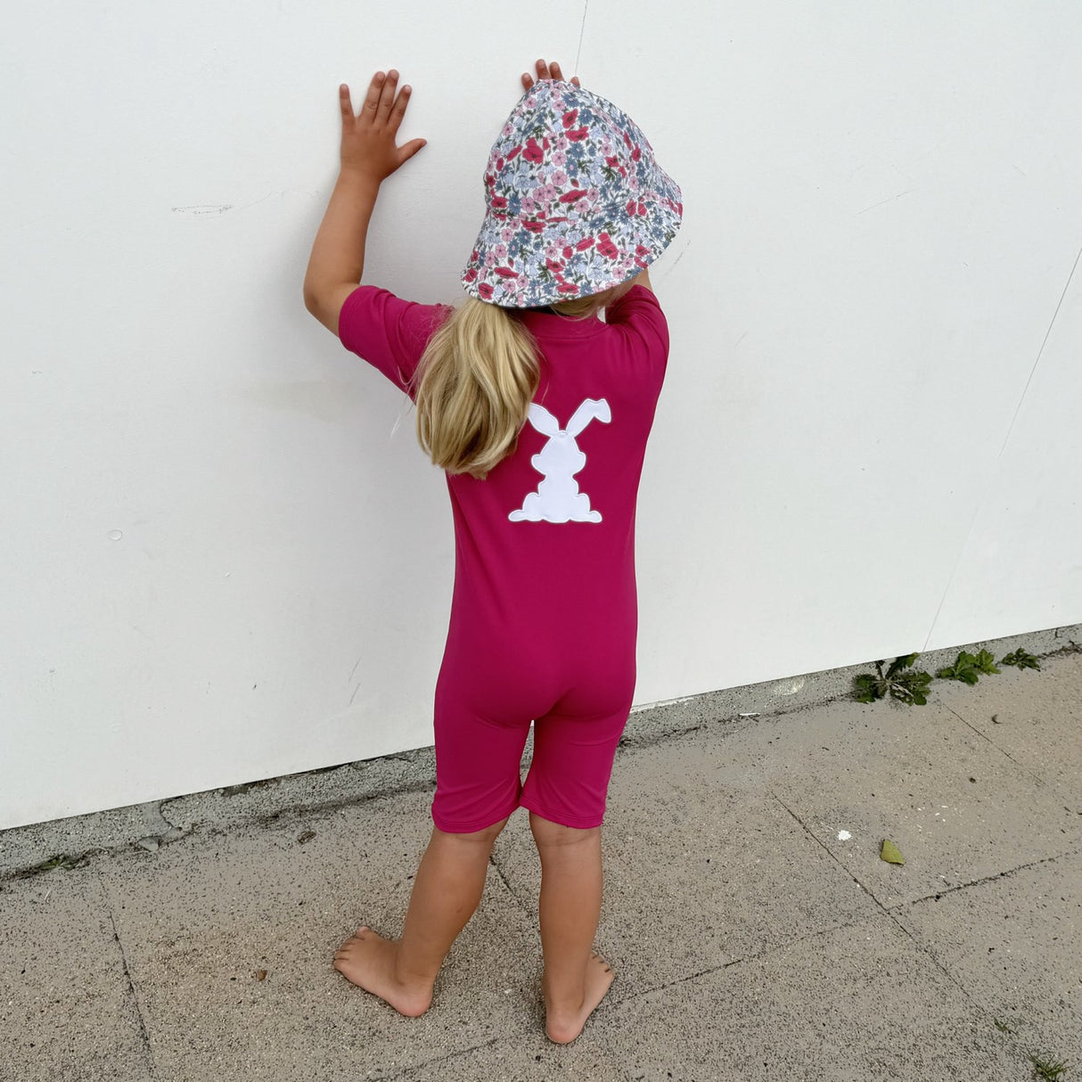 Petit Crabe Mulberry Noe Rabbit Sunsuit S/S