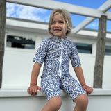 Petit Crabe Empress B Natsu Sunsuit S/S - Made With Liberty© Fabric