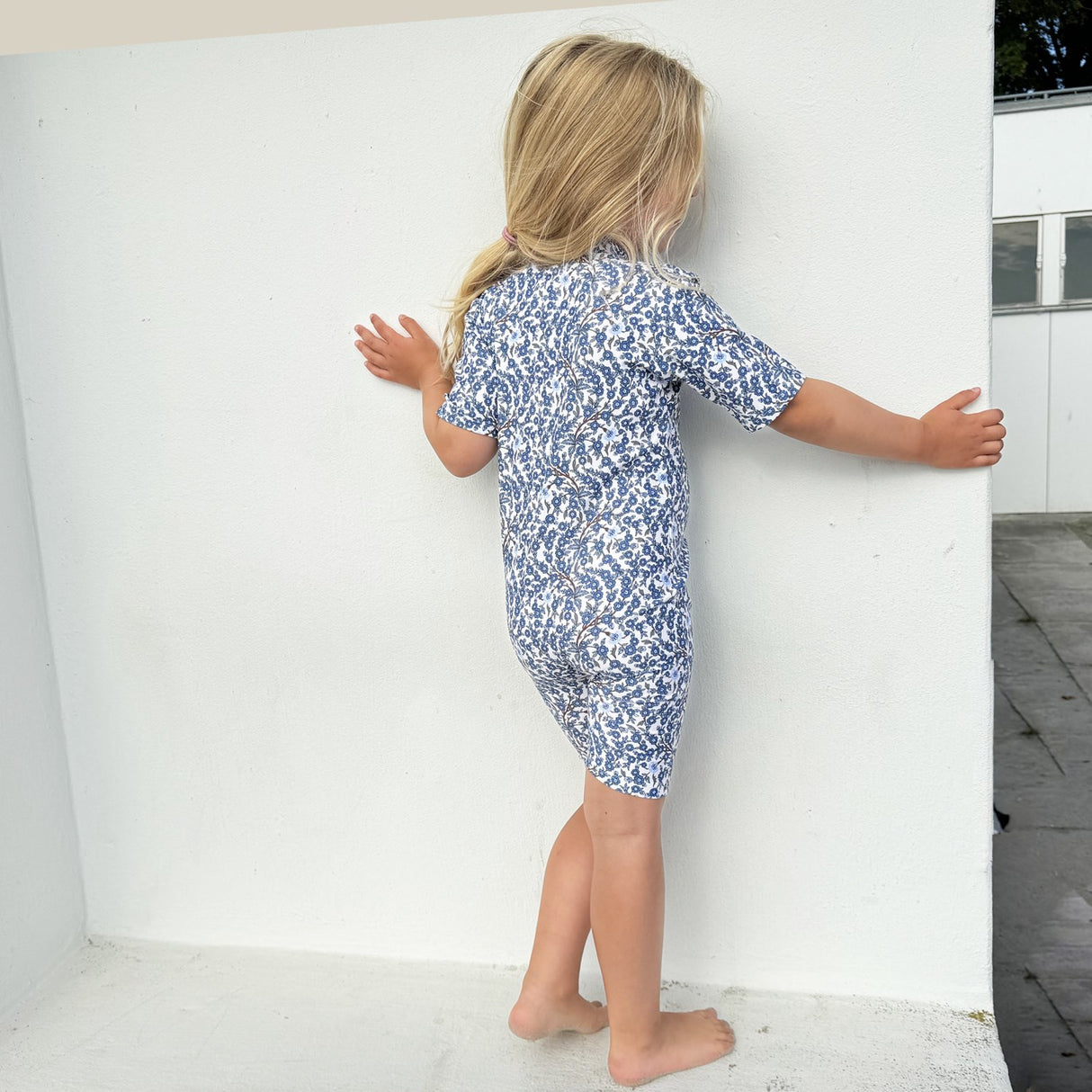 Petit Crabe Empress B Natsu Sunsuit S/S - Made With Liberty© Fabric