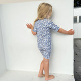 Petit Crabe Empress B Natsu Sunsuit S/S - Made With Liberty© Fabric